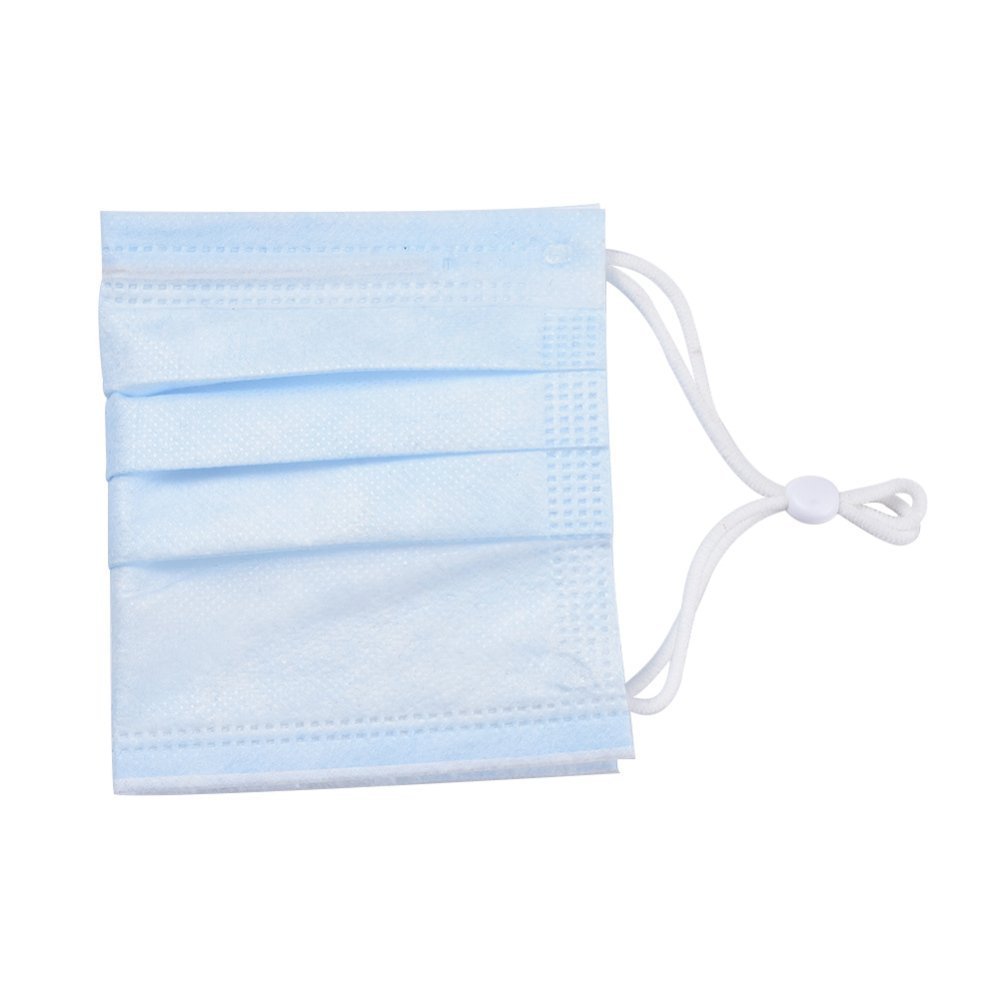 20 Witte Elastische Koordbanden met Verstelbare Gesp voor Masker.