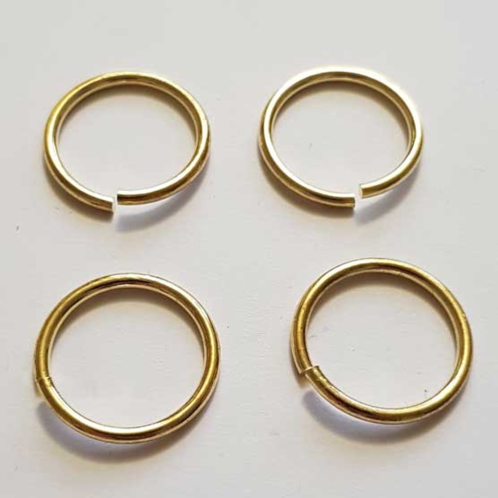 20 Open verbindingsringen 20 mm 02 metaal verzilverd Goud