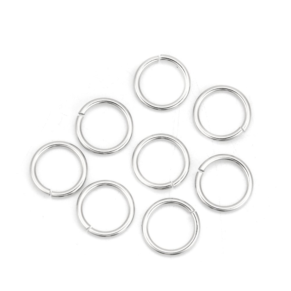 2 Open verbindingsringen 12 mm roestvrij