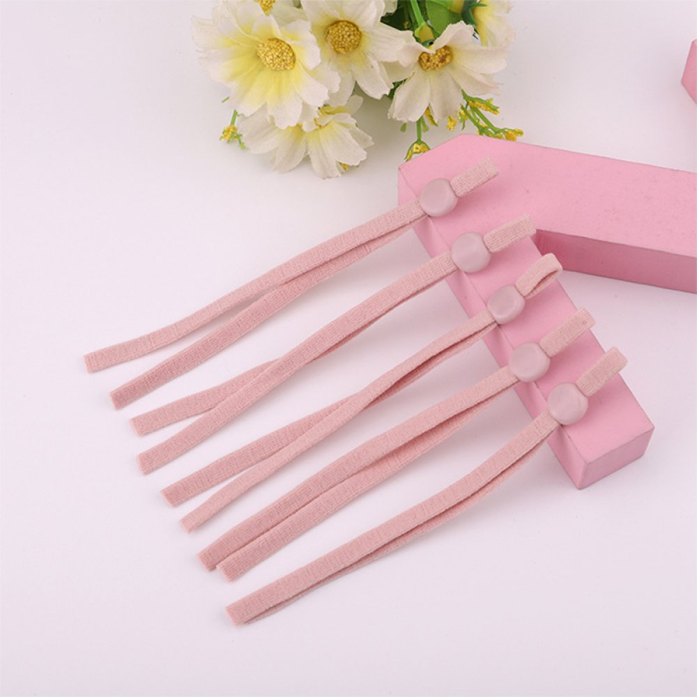 2 Roze Elastische Koordbanden met Verstelbare Gesp voor Masker...