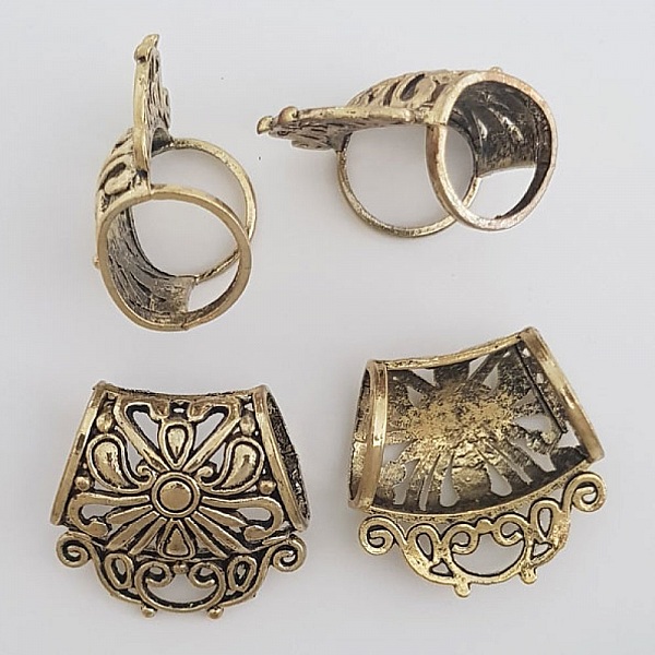 2 Sjaal lussen N&deg;58 Goud