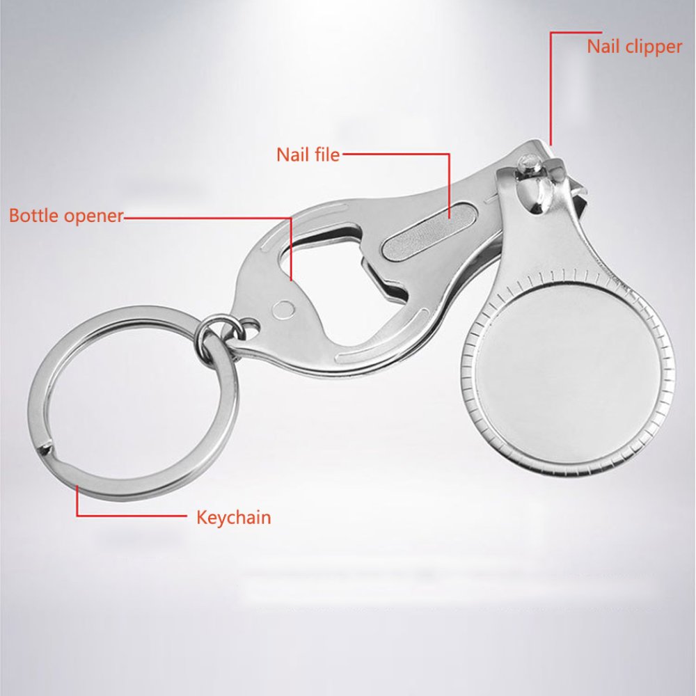 2 Sleutelhangers flesopener - nagelknipper N°02
