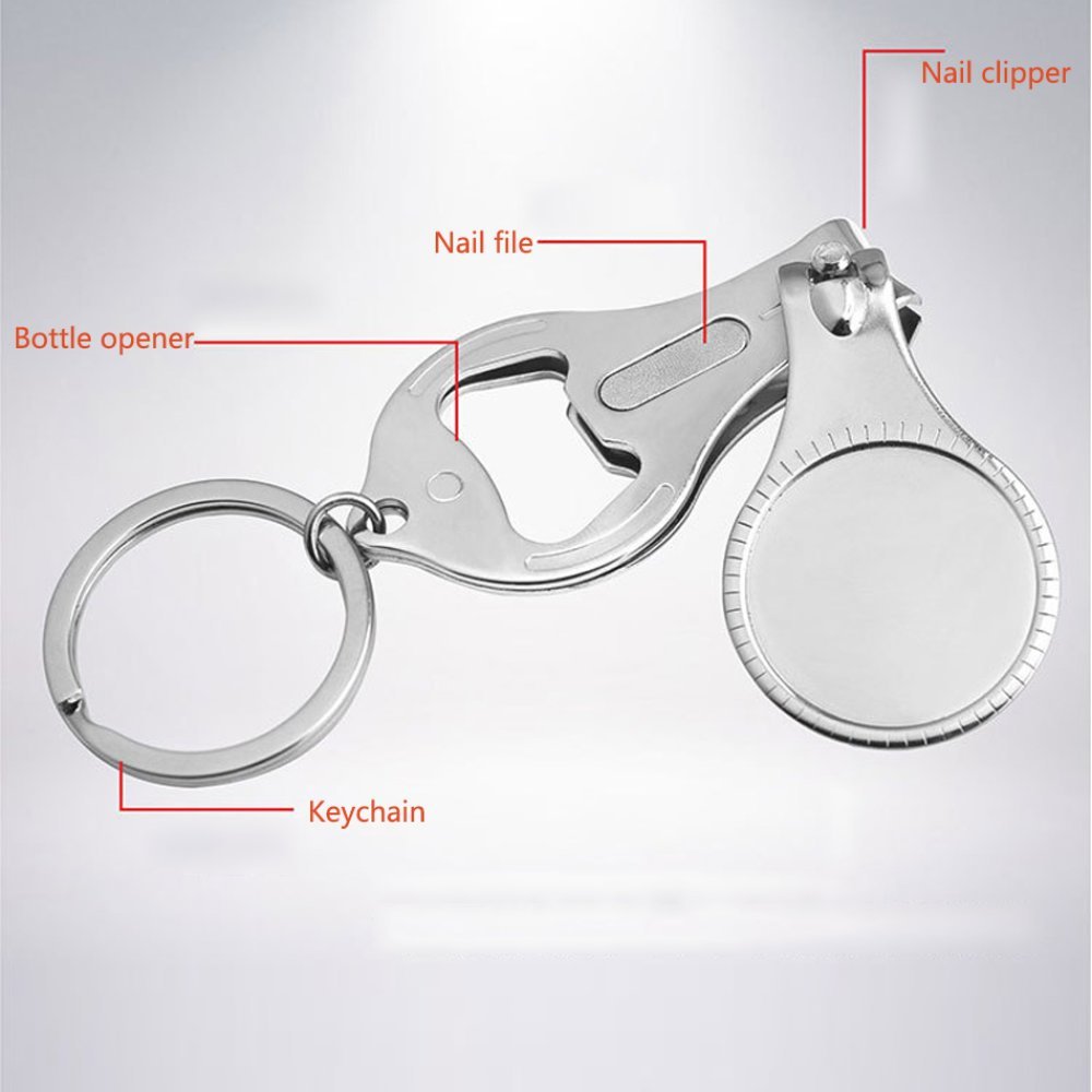 2 Sleutelhangers flesopener - nagelknipper N°02