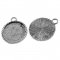 2 x 30mm zilveren cabochonhouders, cabochonhangers A12082 