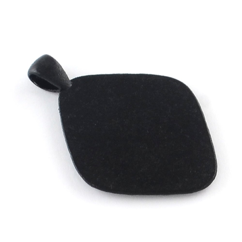 2 x 25 X 18 mm Zwarte cabochonhouders, cabochonhangers 304-20