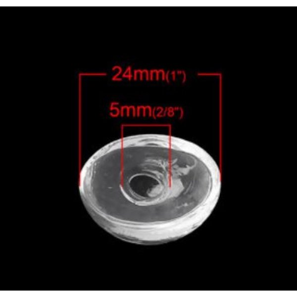 5 Ovale glazen bollen om te vullen