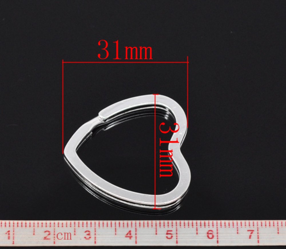 Hartvormige sleutelhanger 31 x 31 mm
