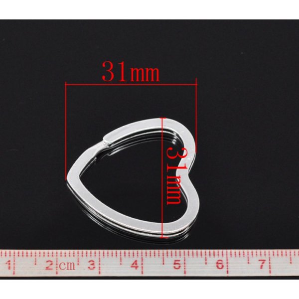 Hartvormige sleutelhanger 31 x 31 mm