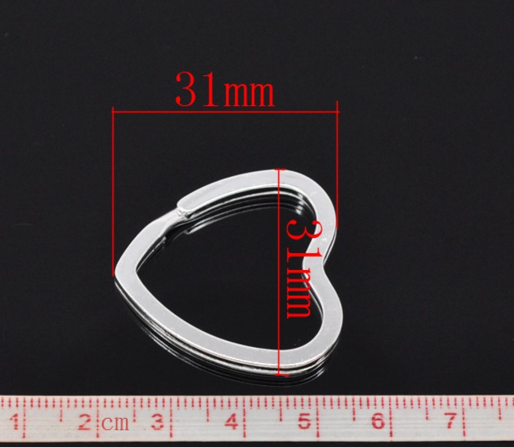 Hartvormige sleutelhanger 31 x 31 mm