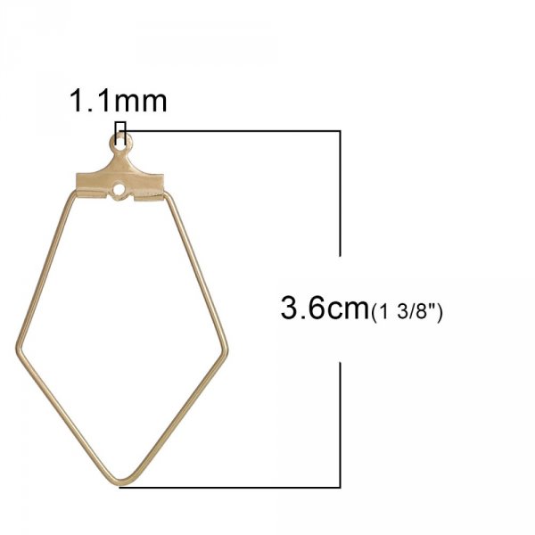 Diamant Primer Gouden Oorbelhouder N&deg;02 x 10 stuks