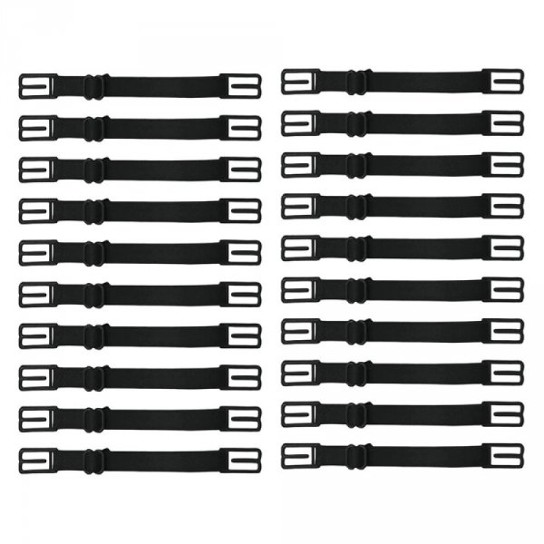 Elastische band 20 Verstelbare maskeruitbreidingen oorhaak Zwarte maskeruitbreiding