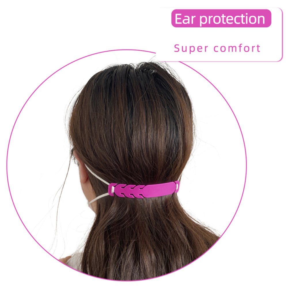 Elastische band Verstelbare oorbeschermer voor masker N°02 Fushia