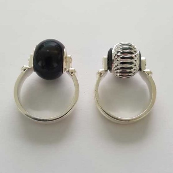 Bague pour perles europ&eacute;ennes &agrave; grand trou taille 9