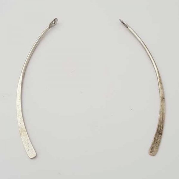 Metalen staaf gebogen Zilver 1 ring N&deg;01 Zilver