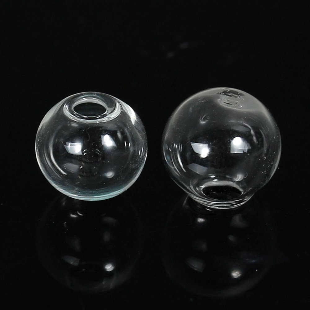 Glazen bollen rond 10mm 20 stuks om te vullen
