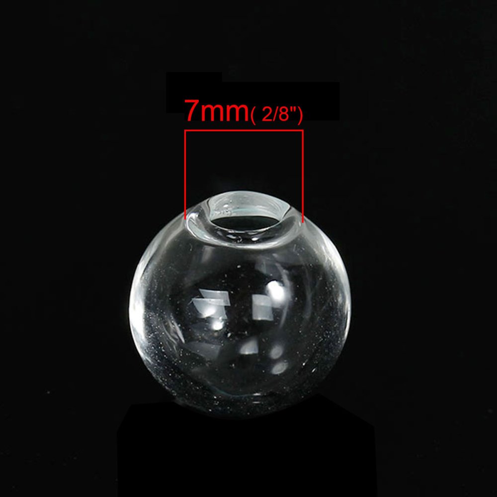 Glazen bollen rond 14mm 20 stuks om te vullen