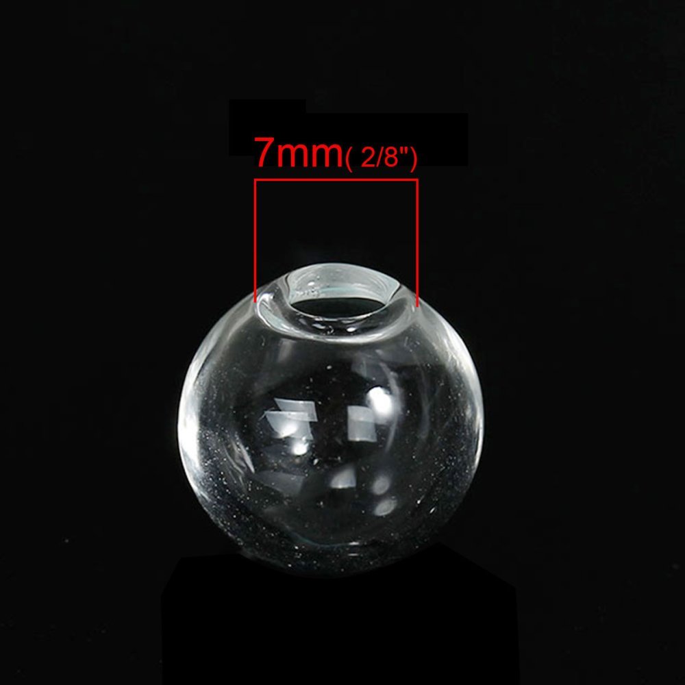 Glazen bollen rond 14mm 20 stuks om te vullen