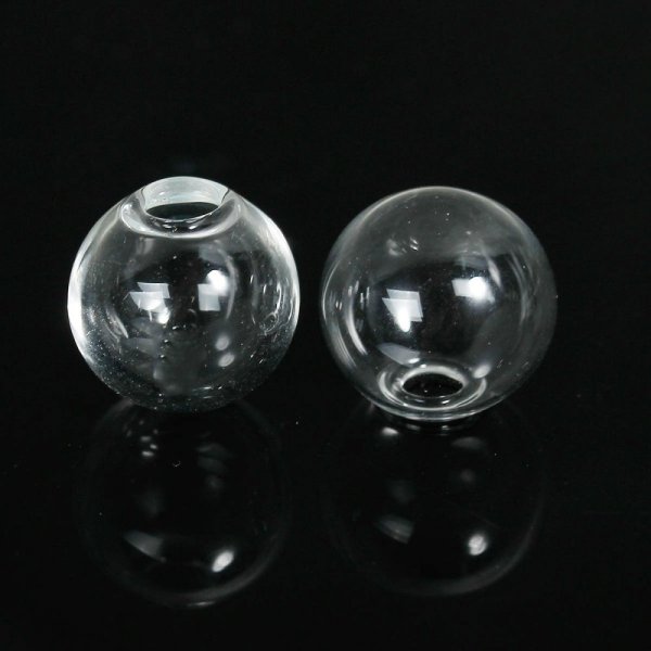 Glazen bollen rond 14mm 20 stuks om te vullen