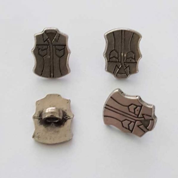 Bouton Argent N&deg;35 Chemise