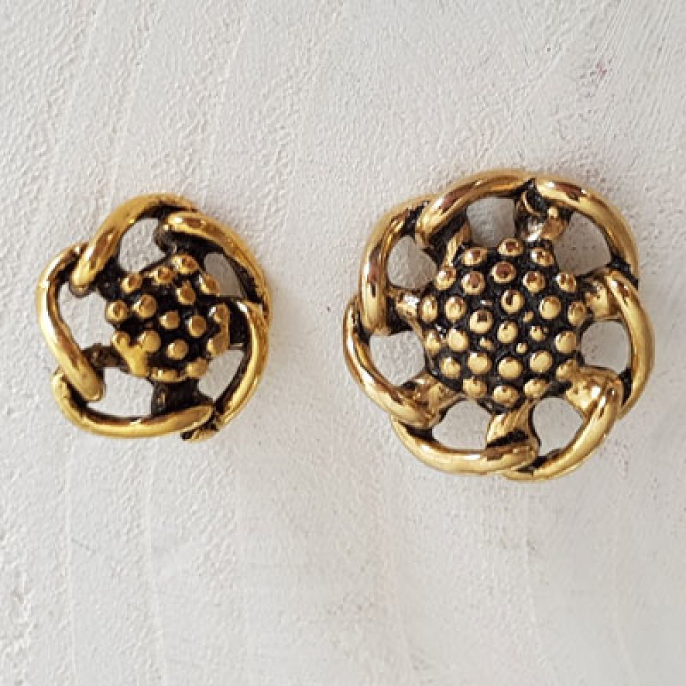 23mm Gouden knoop Nr. 02 Rond