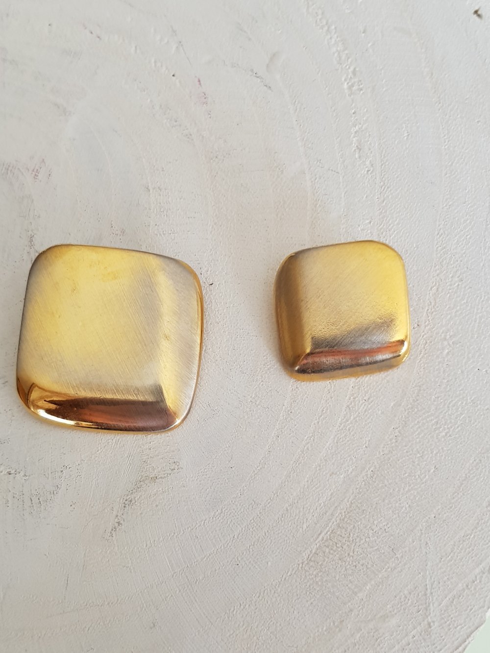 22 mm Vierkante Gouden Knop N&deg;08