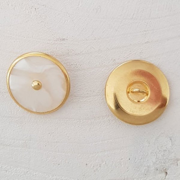 23mm Gouden knoop Nr. 09 Rond