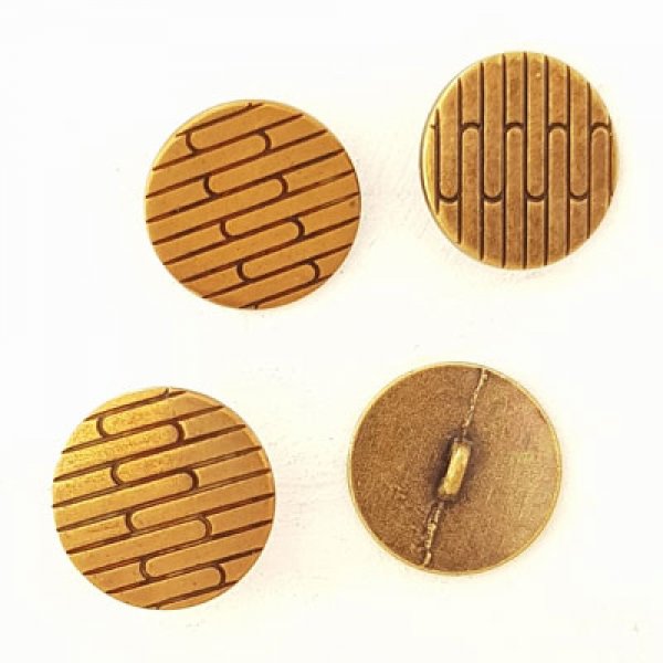 21 mm Gouden knoop N&deg;17 Rond