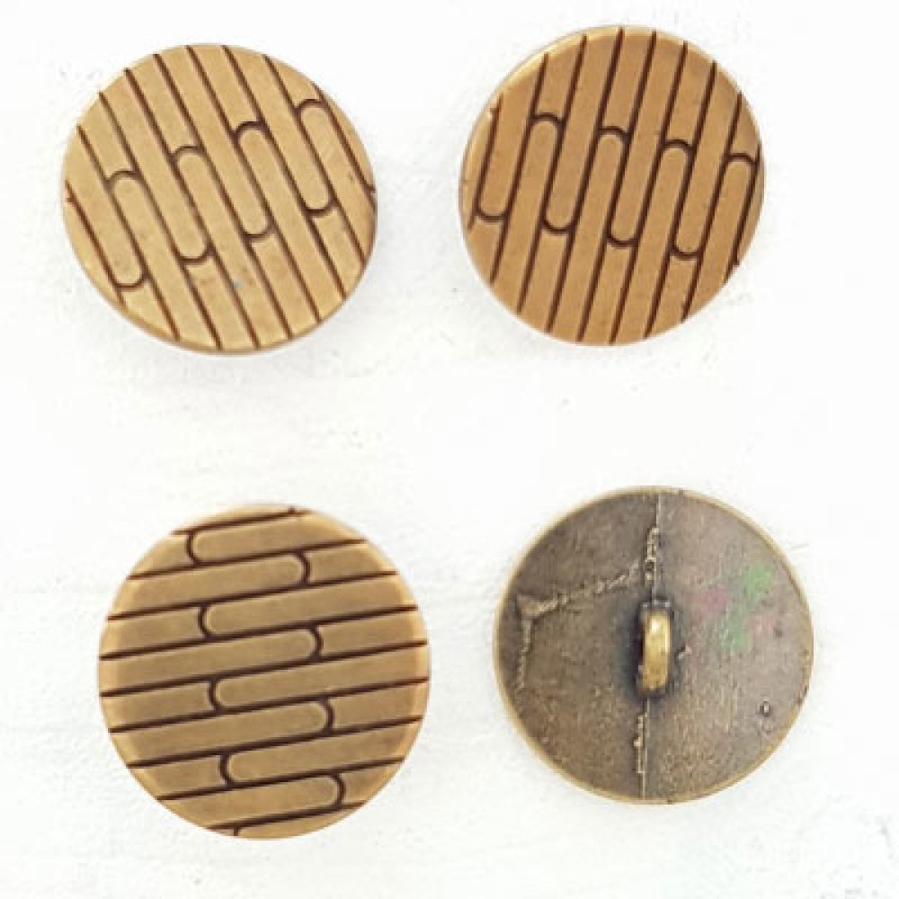 21 mm Gouden knoop N°17 Rond