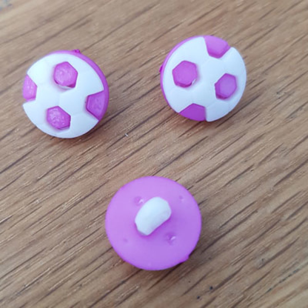 Knoop met motief voor kindervoetbal N°01 paars
