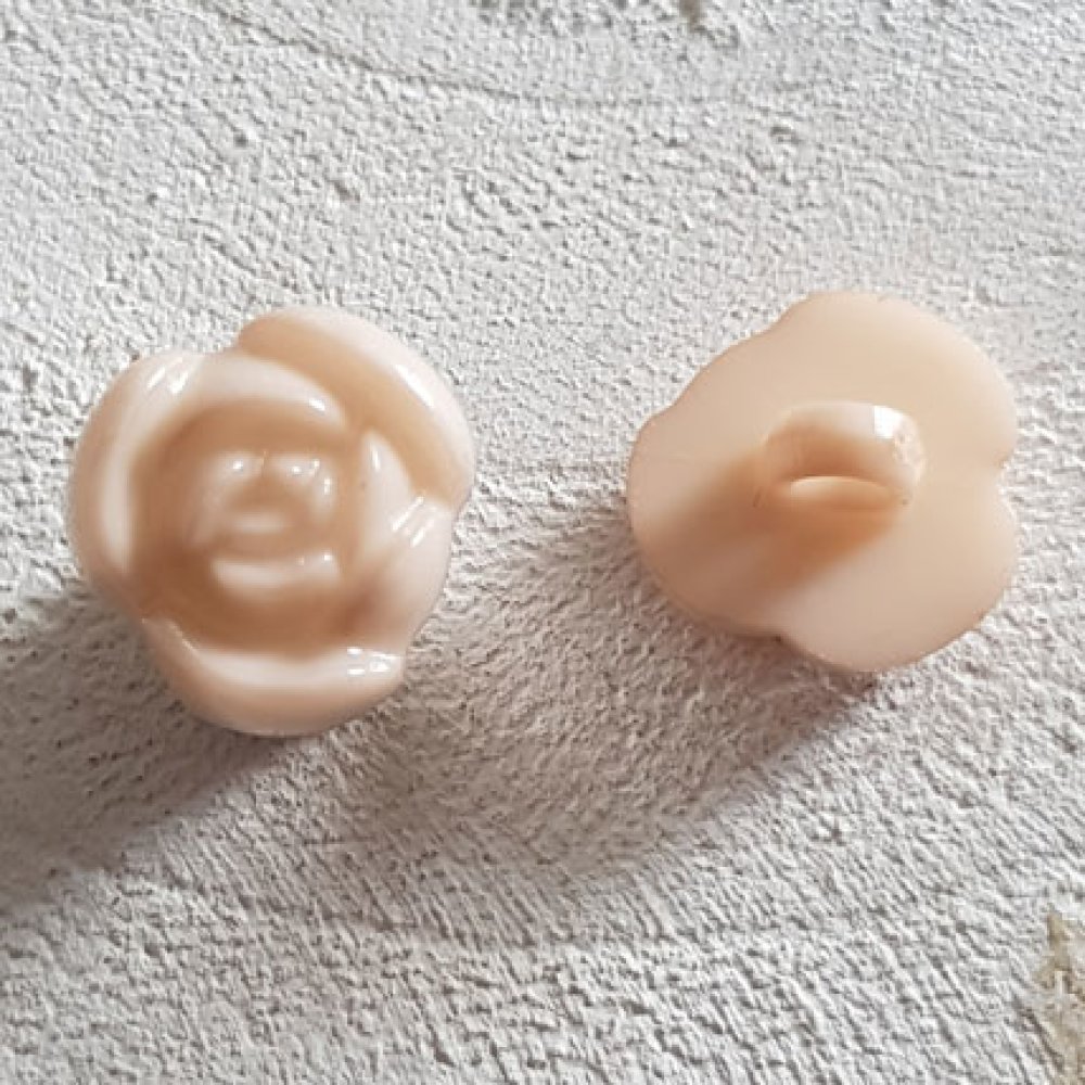Fantasieknoopjes voor kinderen en baby's Bloemmotief N°01-01 Beige