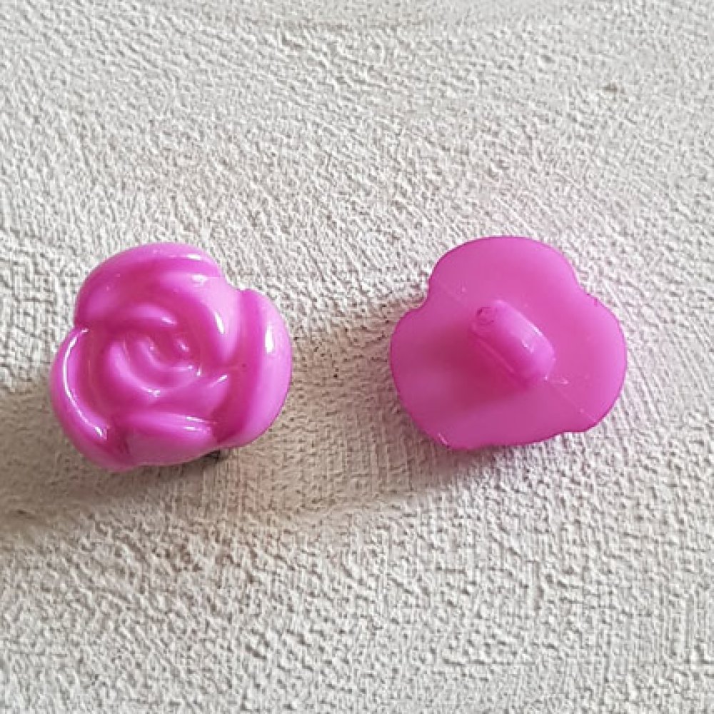 Fantasieknoopjes voor kinderen en baby's Bloemmotief N°01-13 Paars