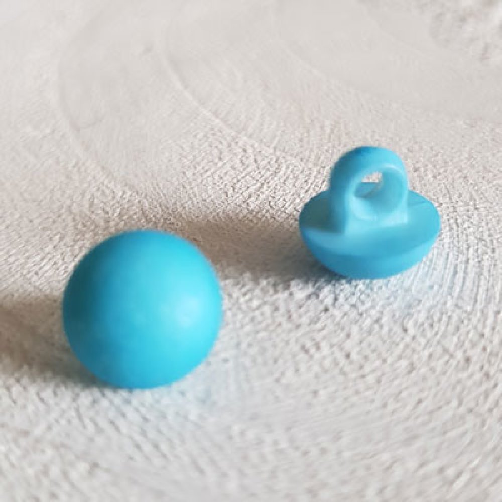 Fantasieknopen voor kinderen en baby's Halfbolpatroon N°04-01 Blauw