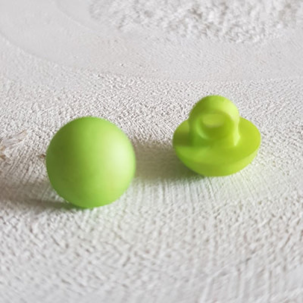 Fantasieknopen voor kinderen en baby's Halfbolpatroon N°04-02 Groen