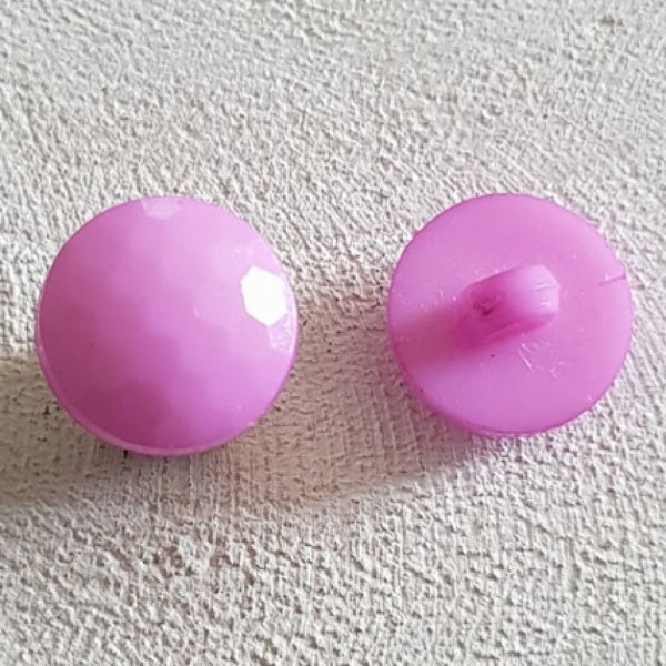 Decoratieve kinder- en babyknopen Plat facetpatroon nr. 05-09 Paars