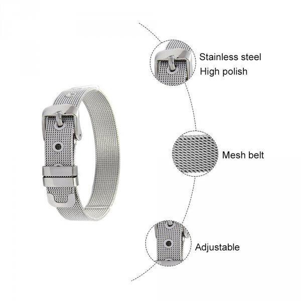 Roestvrij stalen armband 10 mm goud