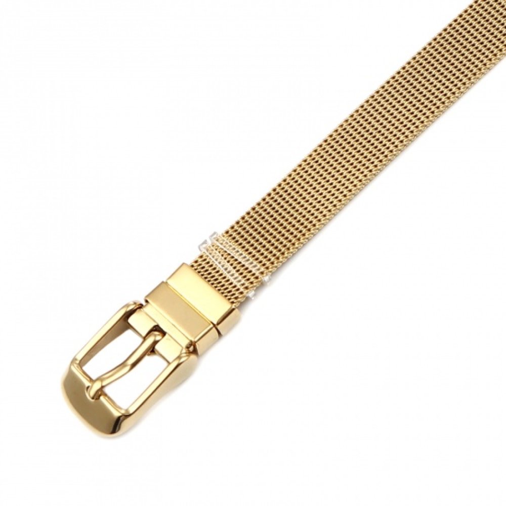 Roestvrij stalen armband 10 mm goud