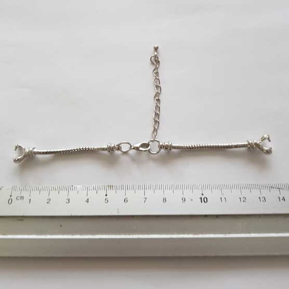 Europese stijl horloge wijzerplaat armband met karabijnsluiting 6 X 7,5 cm