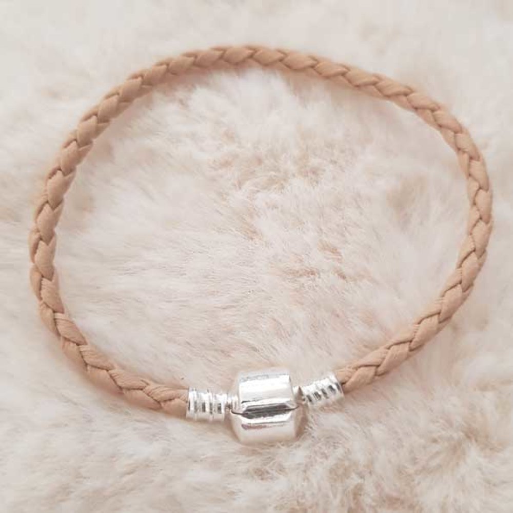 Europese Clip Armband Gewoon 01 VAN 15 TOT 23 CM Beige