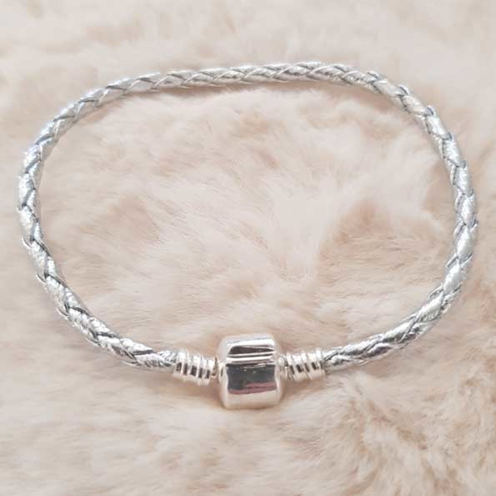 Europese Clip Armband Gewoon 01 VAN 15 TOT 23 CM Zilver