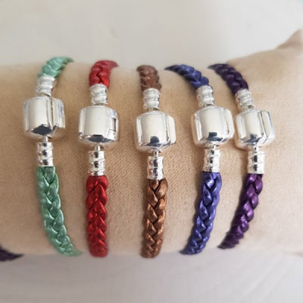 Europese Gevlochten Clip Armband Gewoon 03 VAN 15 TOT 23 CM Antiek