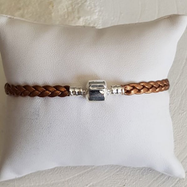 Europese Gevlochten Clip Armband Gewoon 03 VAN 15 TOT 23 CM Antiek