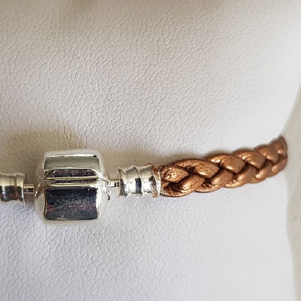 Europese Gevlochten Clip Armband Gewoon 03 VAN 15 TOT 23 CM Antiek