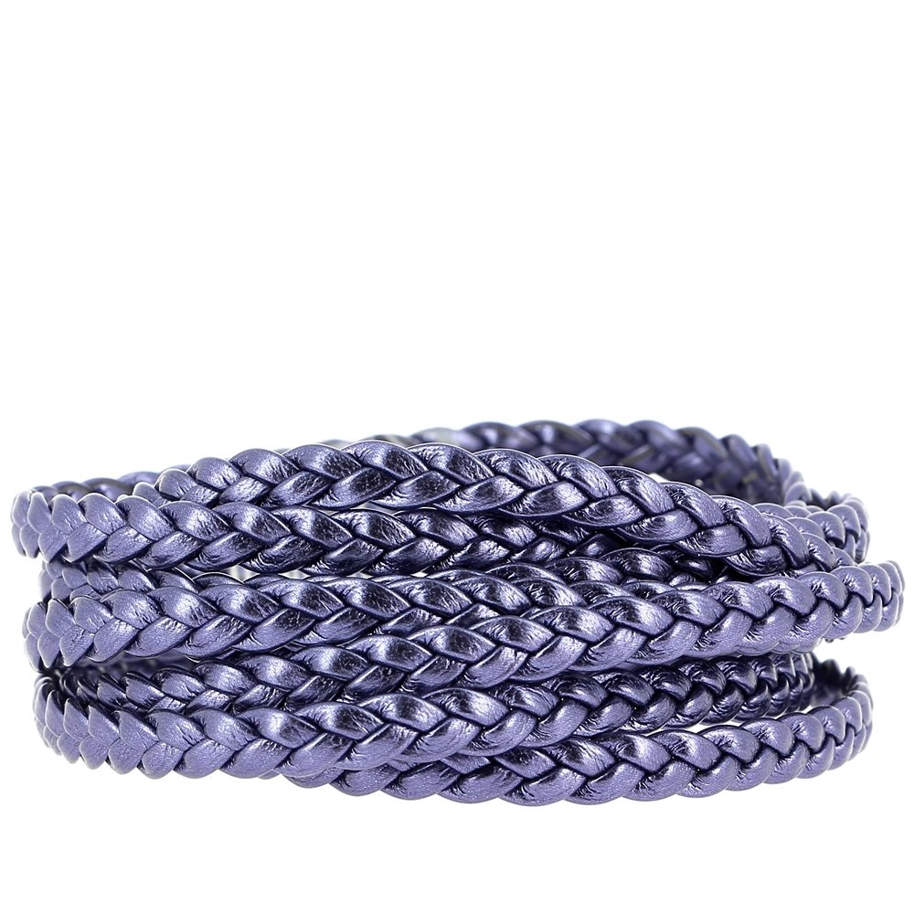 Europese Gevlochten Clip Armband Gewoon 03 VAN 15 TOT 23 CM Glicine