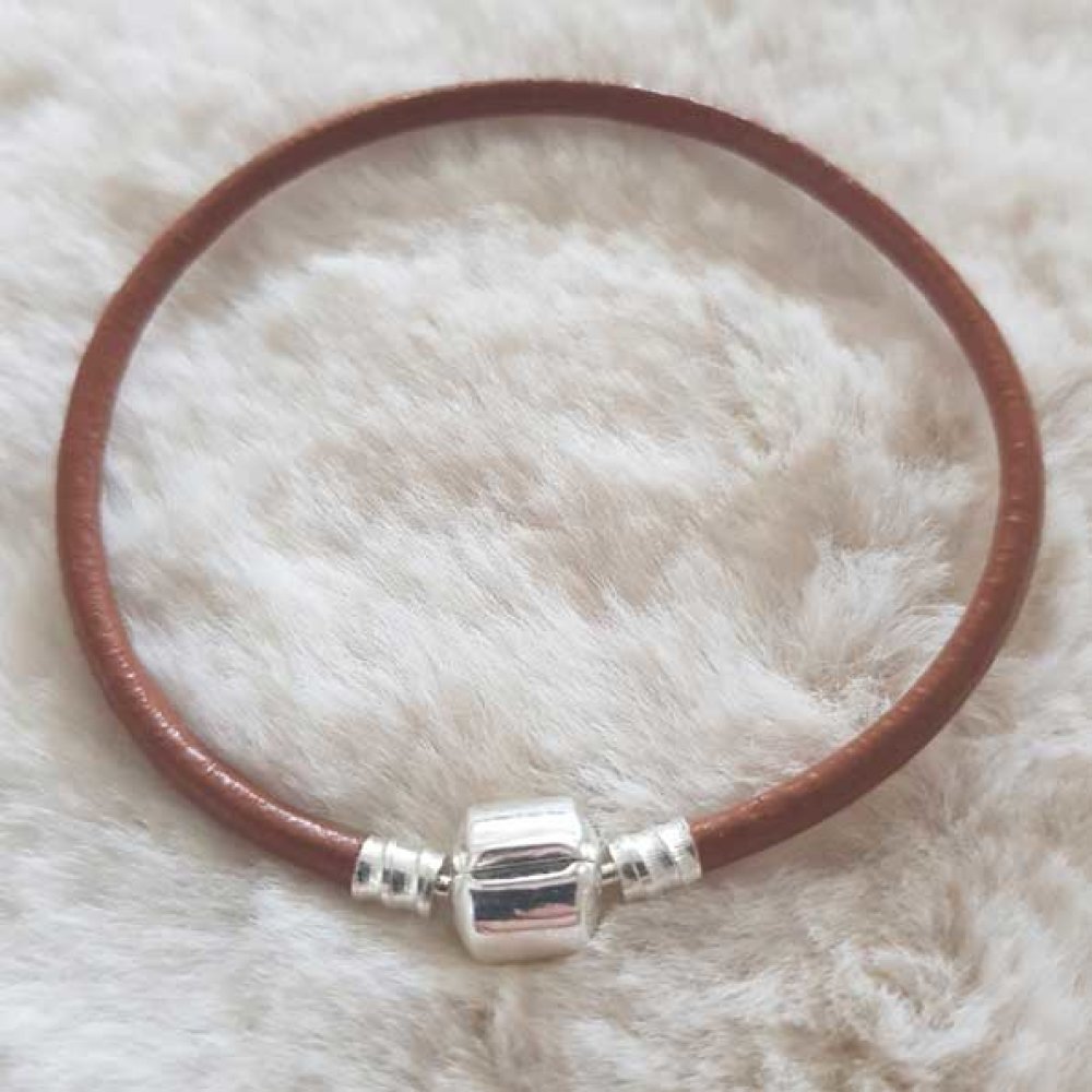 Europese Clip Armband Gewoon 01 VAN 15 TOT 23 CM Bruin BR