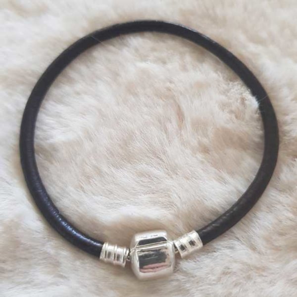 Europese Clip Armband Gewoon 01 VAN 15 TOT 23 CM Donkerbruin