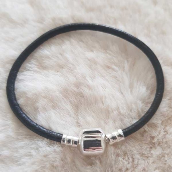 Europese Clip Armband Gewoon 01 VAN 15 TOT 23 CM Zwart