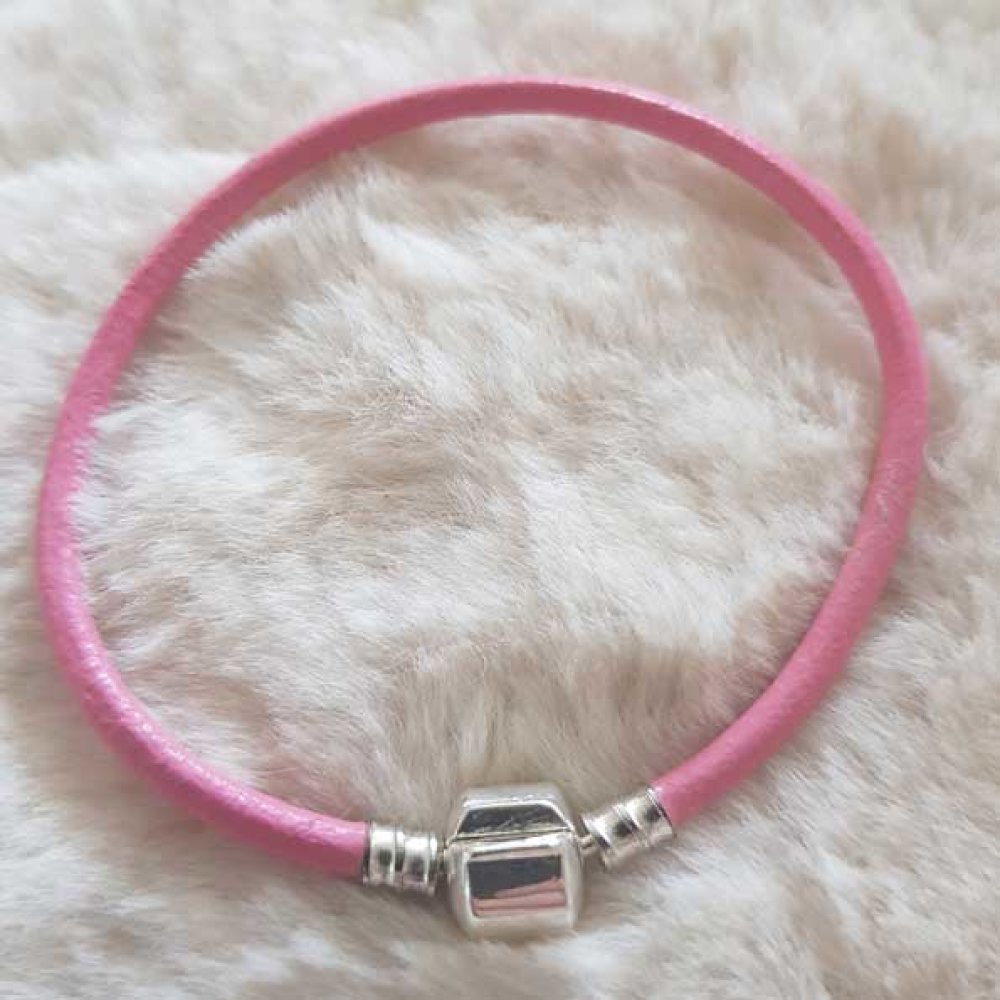Europese Clip Armband Gewoon 01 VAN 15 TOT 23 CM Roze