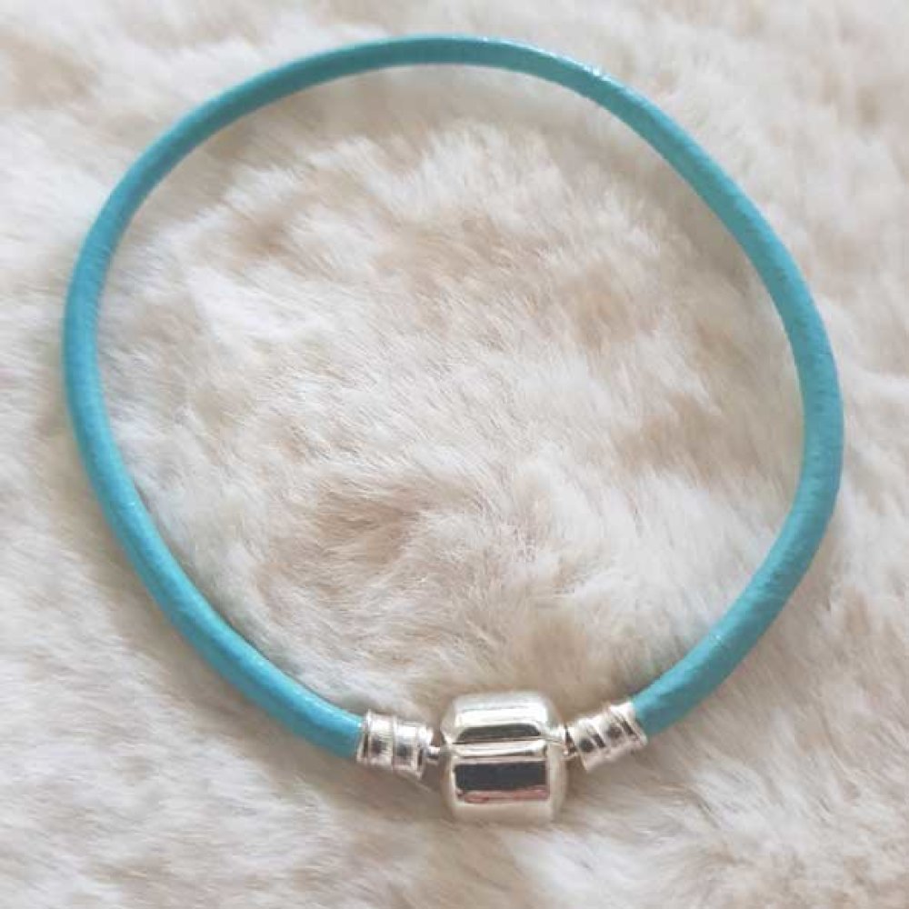 Europese Clip Armband Gewoon 01 VAN 15 TOT 23 CM Turkoois