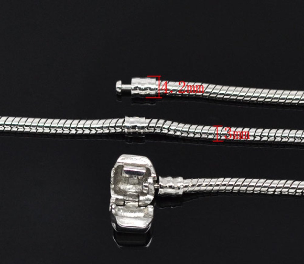 Europese Clip Armband 15cm Gladde sluiting