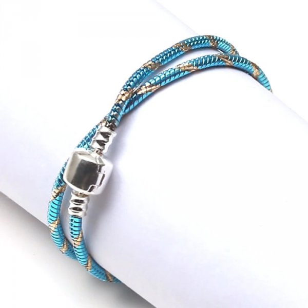 Europese Clip Armband 17 cm Gladde sluiting N&deg;28-01